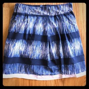 Blue and white Banana Republic Skirt